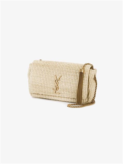 saint laurent straw bag.